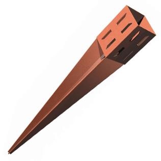 4" X 30 Wedge Grip Spike Metpost